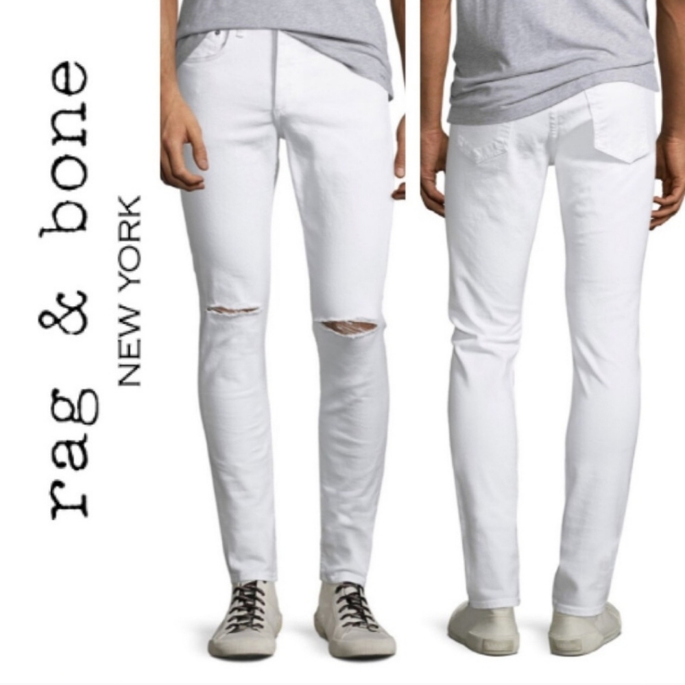 Rag And Bone White Fit 1 Jeans